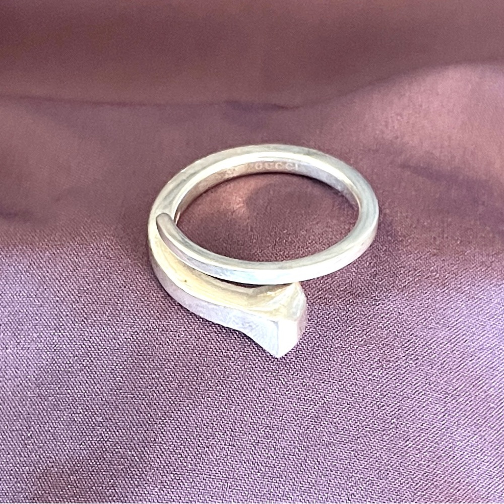 Preowned vintage Gucci .925 Nail ring